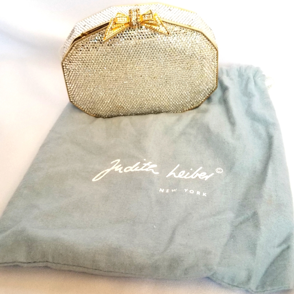 Judith Leiber Swarovski Crystal Evening Bag Clutch Purse